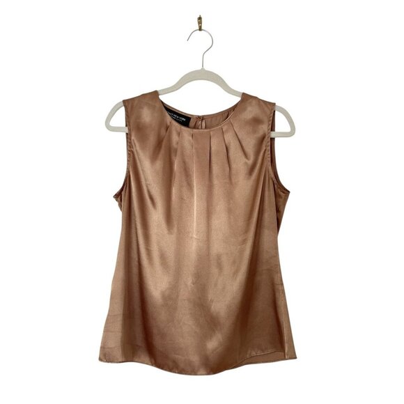 Jones New York Tops - Jones New York Sleeveless Pleated Shell Top Size 2P